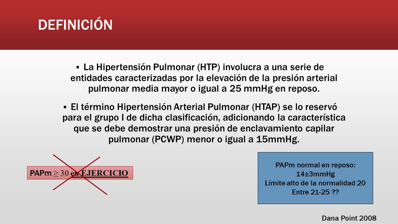 Organización Mundial de la Salud Hipertensión pulmonar Grupo 2 Organización Mundial de la Salud Hipertensión pulmonar Grupo 2